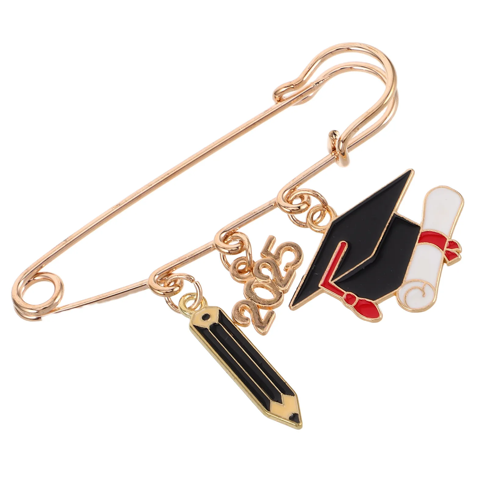 Metal Graduation Cap Brooch Pin Unique Creative Design Graduation Memory Accessory for Lapel Jacket Bag Coat Gown Celebratory