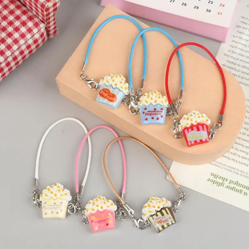 B*5/10Pcs random Mini Doll Popcorn Crossbody Bag Dolls Hanging Neck Accessories Dollhouse Pendant Decoration Dolls Dress Up Toys