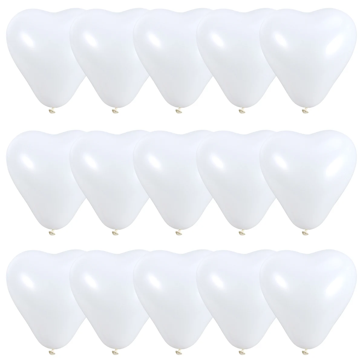 

20 Pcs Decorative Balloon Party Heart Birthday Shaped Balloons White Small Happy Decorations