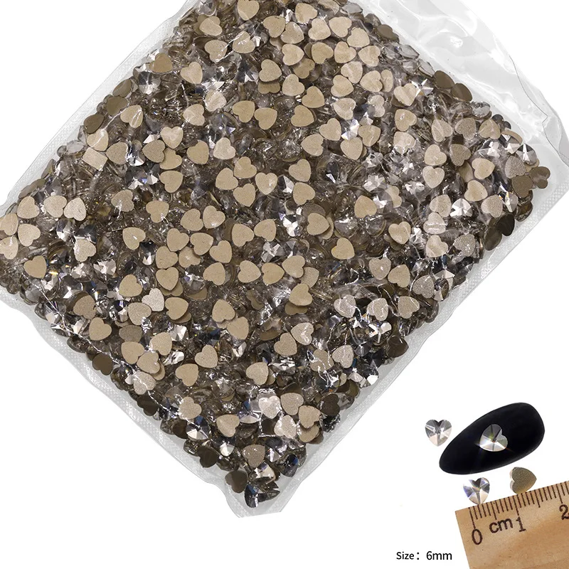 VDD P541-P580 Großhandel 1440 Stück Glas-Kristall-Strass mit flacher Rückseite, Glitzerstein in verschiedenen Formen für DIY-Bastelarbeiten, Nagelkunst und Dekoration – Detail 24