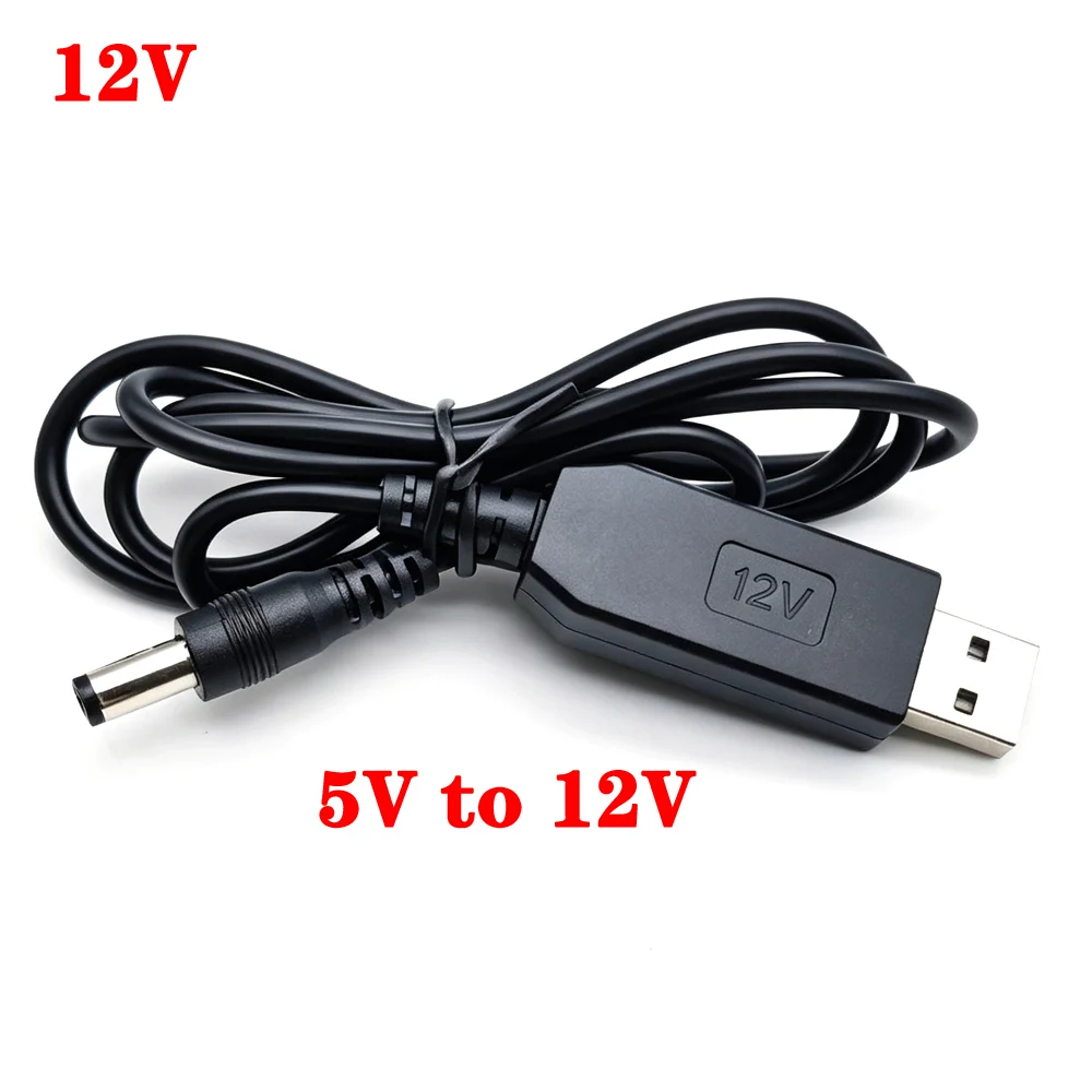 5.5mm*2.1mm USB DC 5V to 12V 9V Power Cable For Router WIFI Modem Fan Adapter Wire USB Boost Module Converter Wire Connector