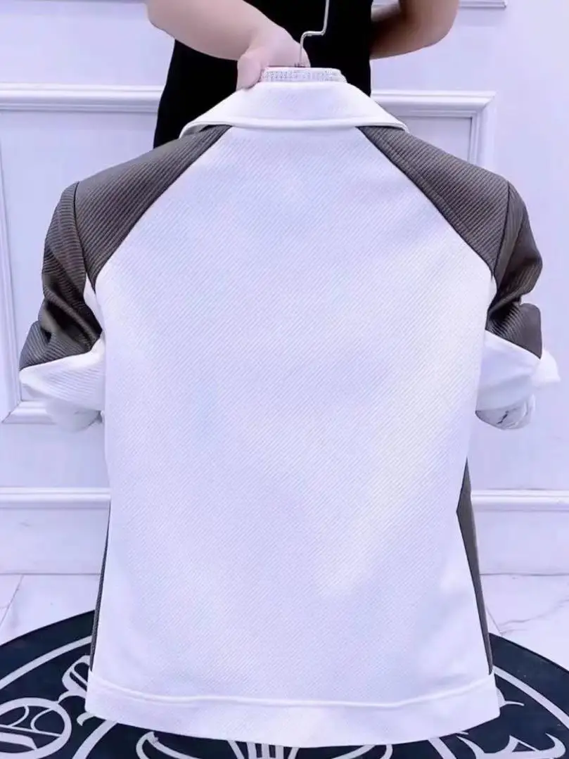 

Повседневная мужская одежда Jaet, весна-осень, новая мода, облегающий воротник, застежка-молния, полиэфирное волокно, молодежная верхняя одежда