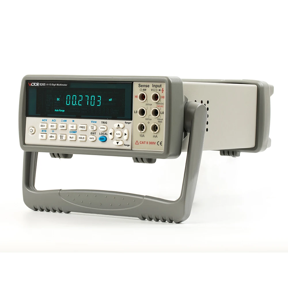 VICTOR 8265 1000000   Zählt True RMS Tischtyp DMM Digitalmultimeter Manueller automatischer USB-Thermoelementtest