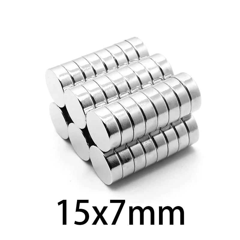 5-100pcs N35 Neodymium 15x7mm Round sheet Magnets  rare earth magnetic micro NdFeB super Strong circle Powerful 15*7mm Magnet