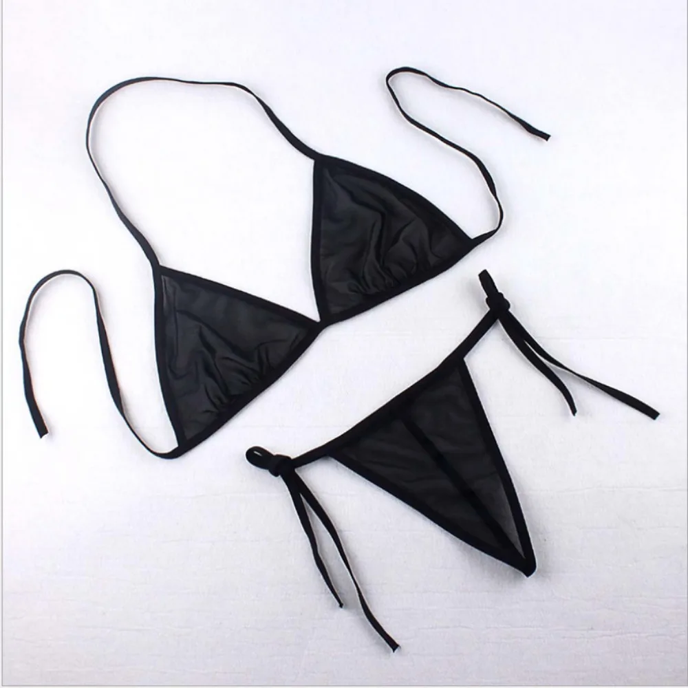 Swimsuit Style Women Sexy Summer Bandage Breathable Low Waist Thong Bikini Set Swimwear Three-point Strap Ladies Bikini Sets