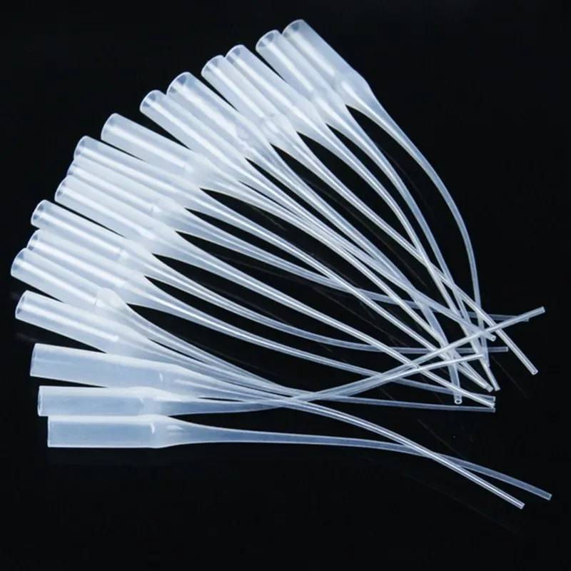 50-200pcs Glue Micro-Tips Plastic Glue Bottle Tips Glue Extender Precision Applicator Dropping Tube Nozzle For Crafting Lab