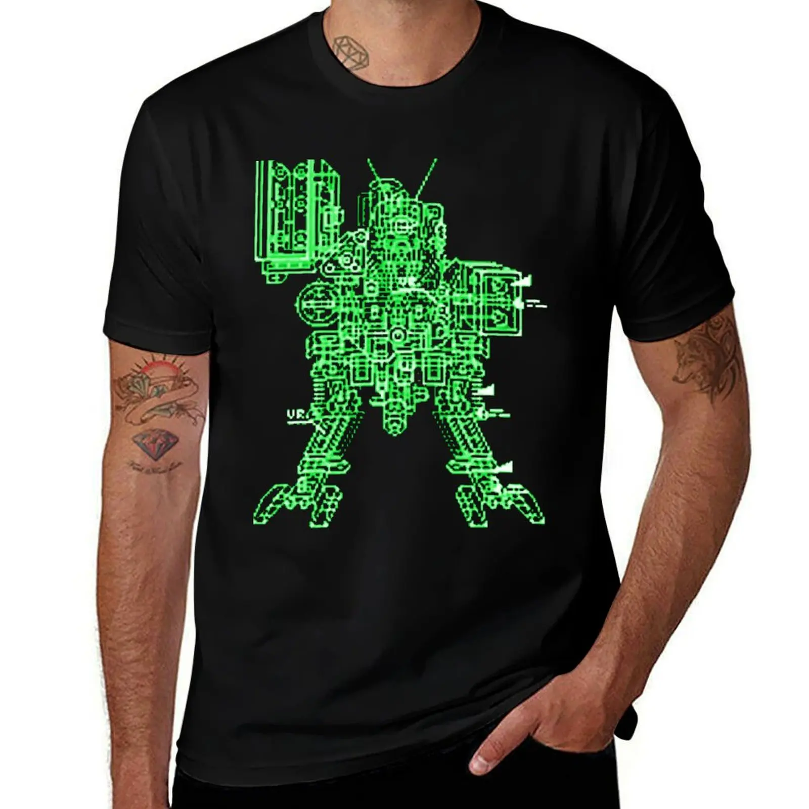 

Metal Gear D Schematic T-Shirt mens graphic t shirts t shirts cotton 100% man t shirt luxury T-Shirt