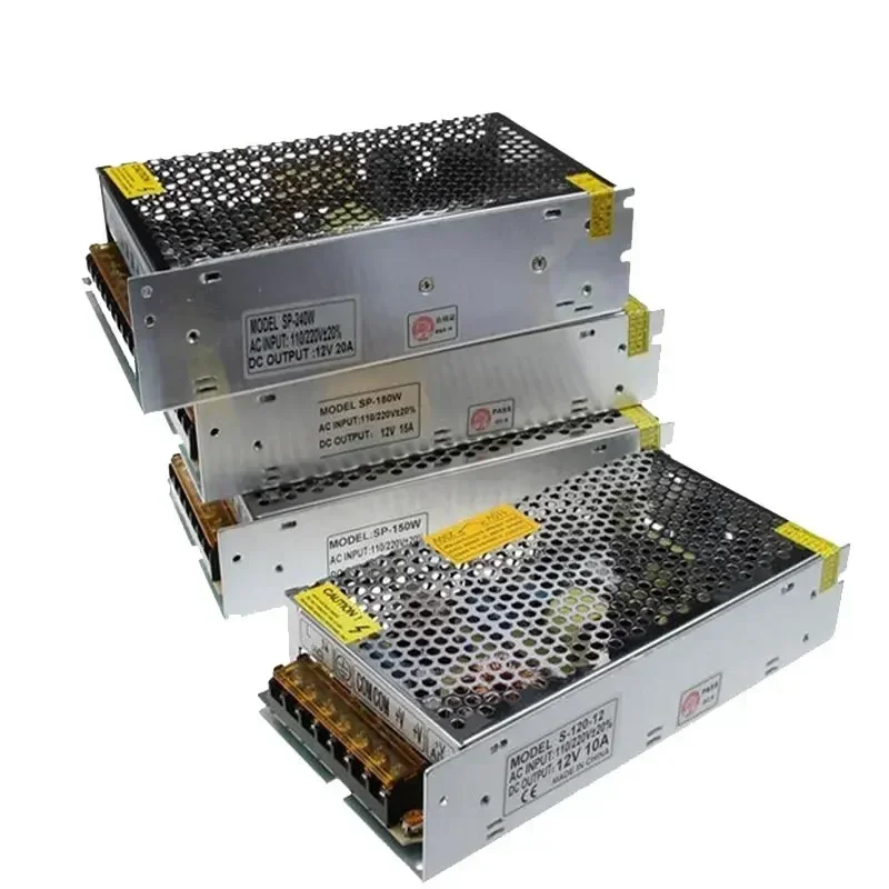 12V DC Netzteil 1A 2A 5A 10A 15A 20A 25A 30A Schalttransformator 12 Volt Quelle Adapter Treiber für LED-Streifen Beleuchtung