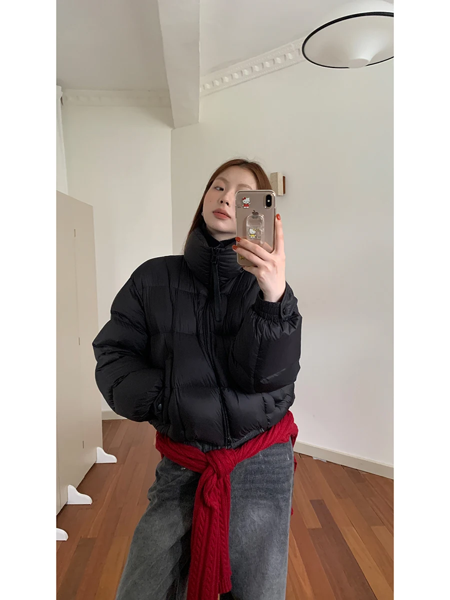 Kurtka puchowa damska Bla Du, nowa zimowa kurtka typu puchowa, super piękna, z 90% białego puchu, designerska odzież wierzchnia.