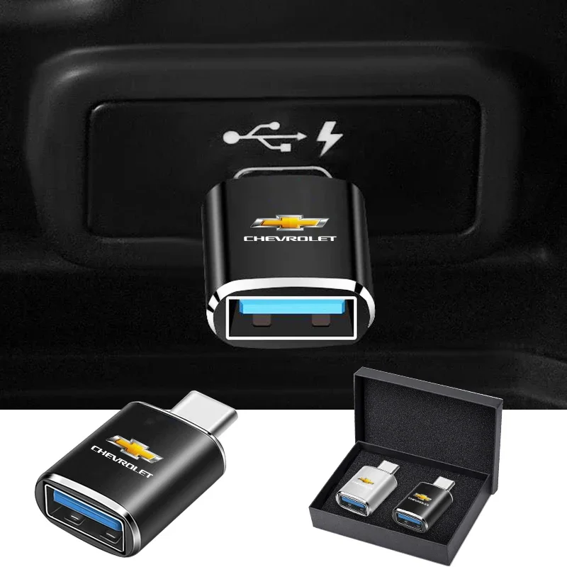 

Car Type-C To USB-A Interface Mini Converter Charging Adapter For Chevrolet Cruze Captiva Trax Malibu Tahoe Equinox Impala