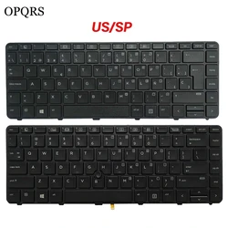 NEW For Probook 430 G3 430 G4 440 G3 440 G4 445 G3 640 G2 645 G2 US/Spanish Laptop Keyboard No Pointing stick