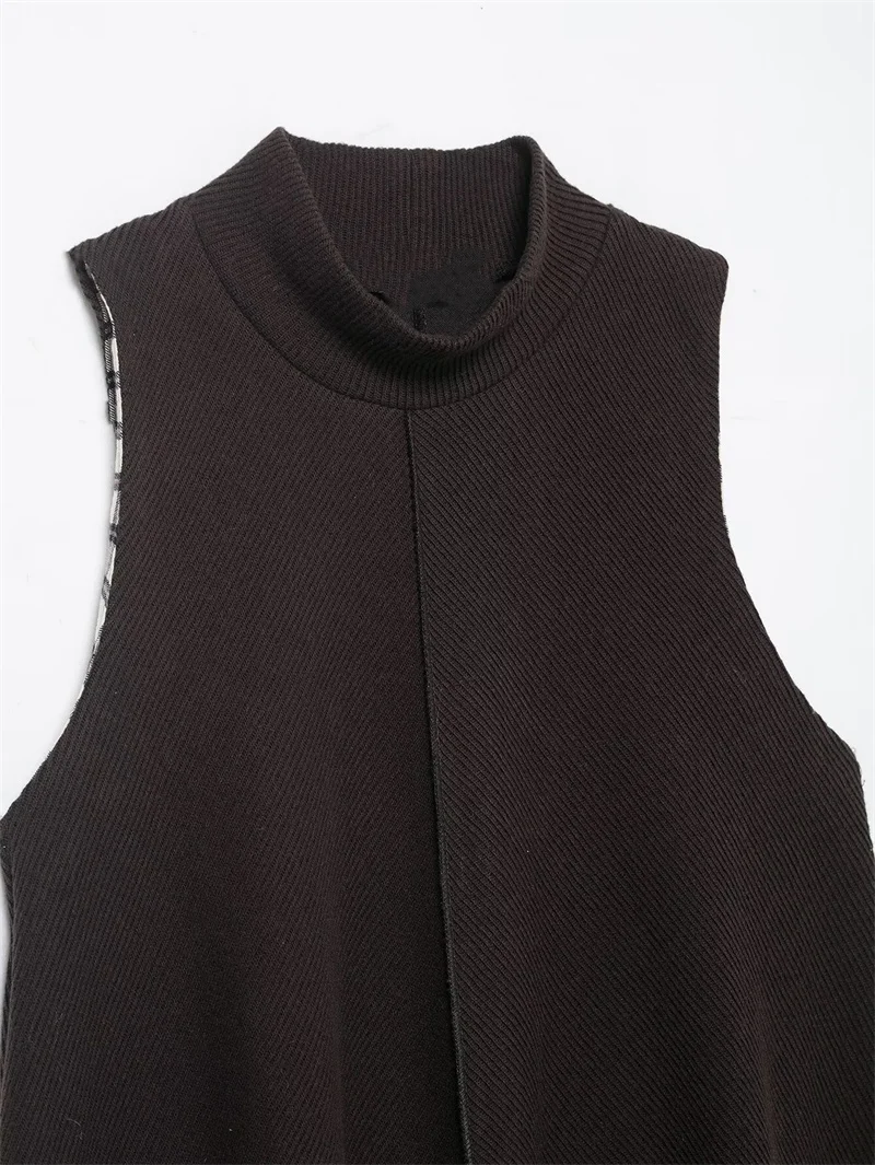 ชุดเดรสสั้นลายตารางหมากรุกสำหรับผู้หญิง แฟชั่นลำลอง คอลเลคชั่นฤดูใบไม้ร่วง สินค้าใหม่มาแรงในหมวดเสื้อผ้าสตรี