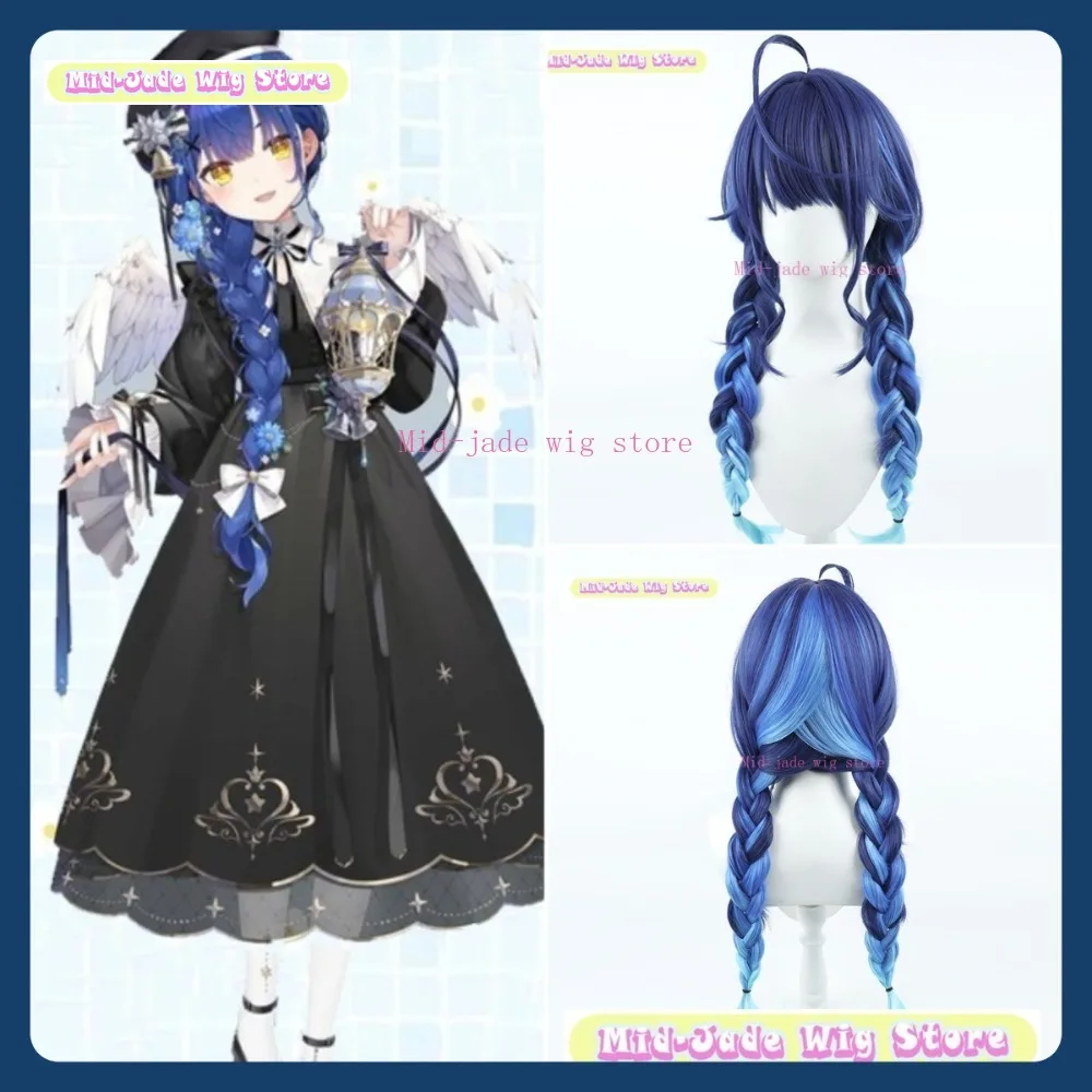 

Mid-jade Wig Store VTuber Amane Shin Cosplay Wig Anime Game Role Playing Synthetic Hair Halloween Party