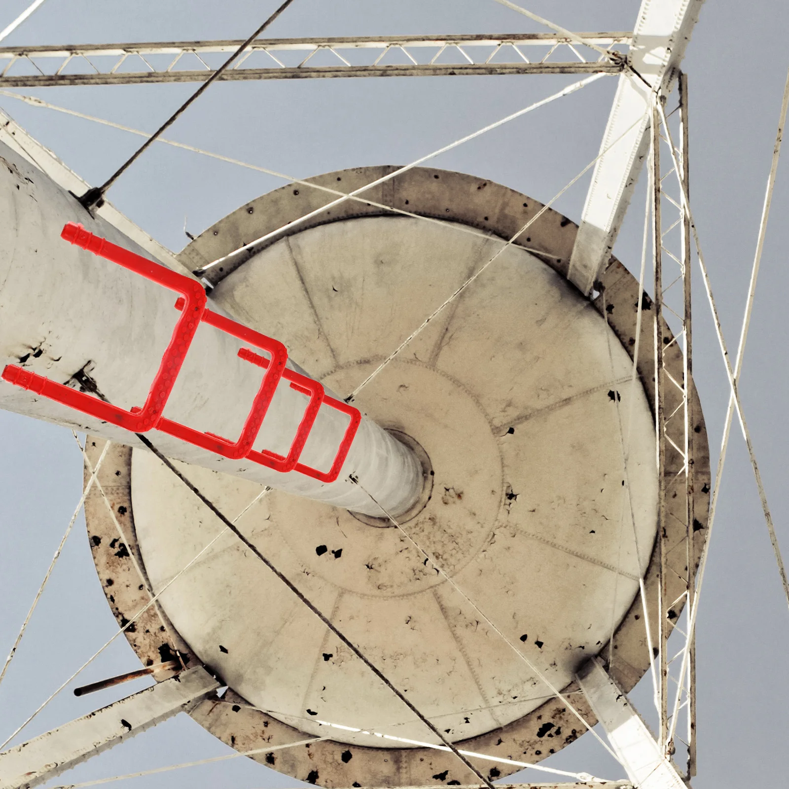 2 قطعة من البلاستيك الصلب تسلق سلم التآكل مقاومة للاهتراء مقاومة درجات الحرارة العالية مياه الصرف الصحي بشكل جيد