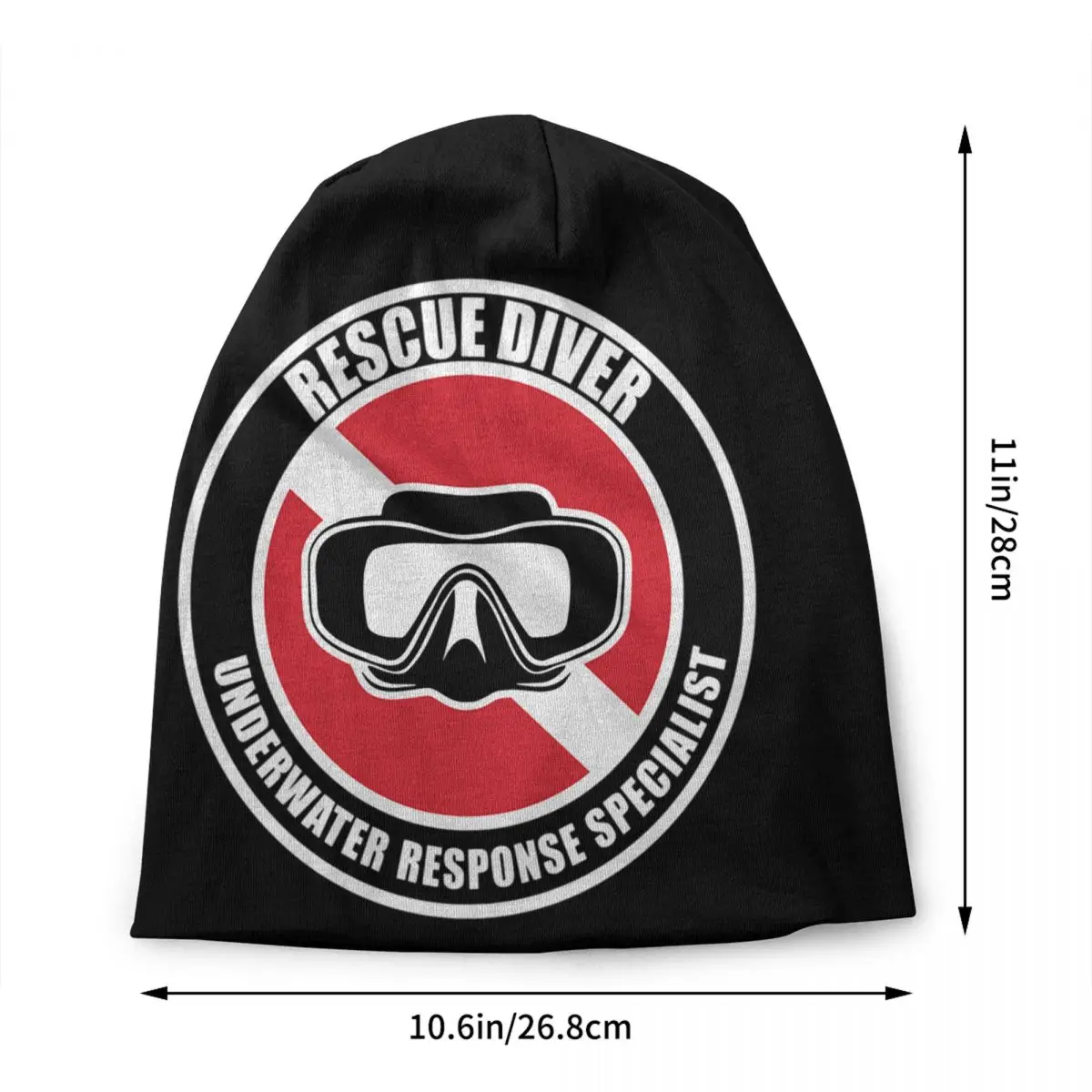 Dive Diver Scuba Diving Rescue Diver Bonnet Hats Cool Knit Hat For Men Women Autumn Winter Warm Skullies Beanies Caps