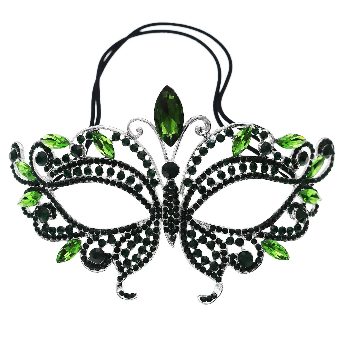 Fashion Luxury Rhinestone Eye Mask Elasticity Headbands Bridal Wedding Jewelry Costume Party Decoration Headdresses For Ladies image 5