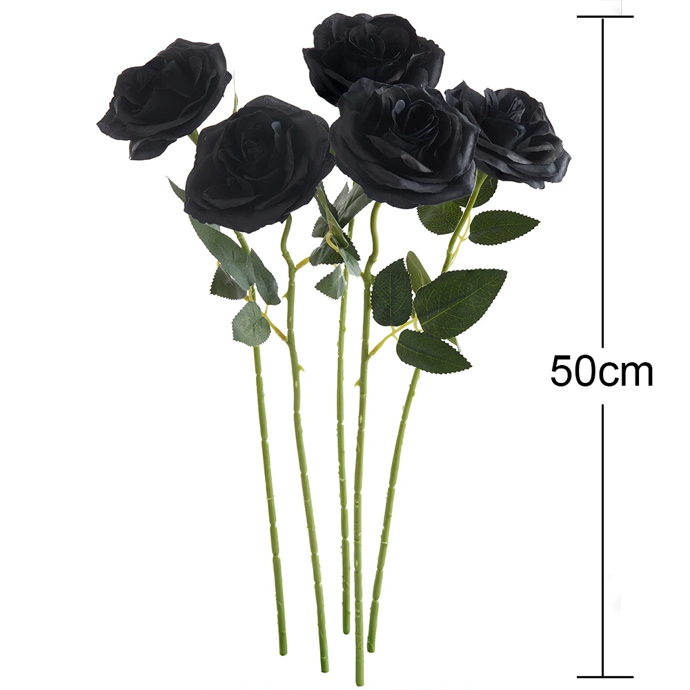 Streamzio Bouquet de mariage gothique – Bouquet de mariée noir et bordeaux, roses artificielles romantiques sombres pour mariée, Halloween et mariages à thème (type 1 Streamzio Bouquet de mariage gothique – Bouquet de mariée noir et bordeaux, roses artificielles romantiques sombres pour mariée, Halloween et mariages à thème (type 1