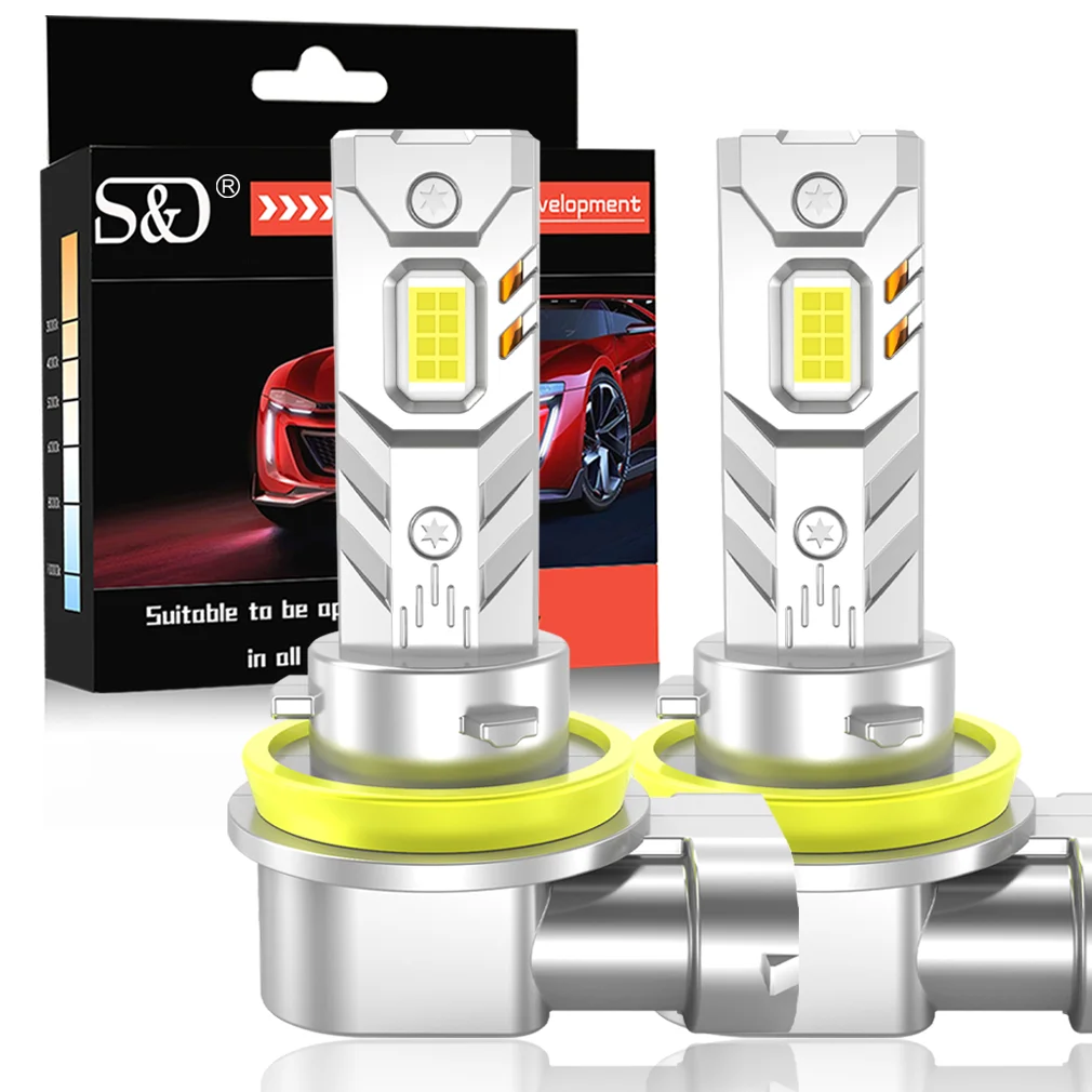 

H11 H7 LED Headlight Canbus 9005 HB3 9006 HB4 Car Light Bulbs 20000LM 6500K H8 H9 Turbo Auto Diode Fog Light for Car
