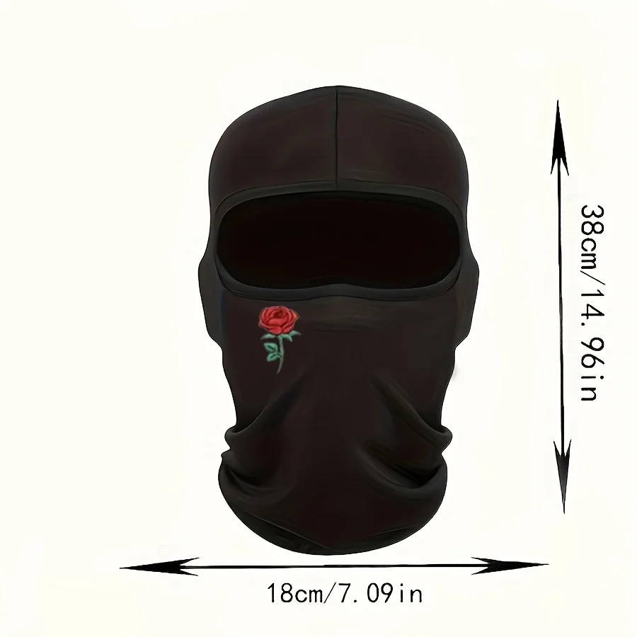 2pcs Print Unisex Versatile Sunshade Neck Gaiter And Face Mask, Fashion Balaclava Cap For  Outdoor Activities