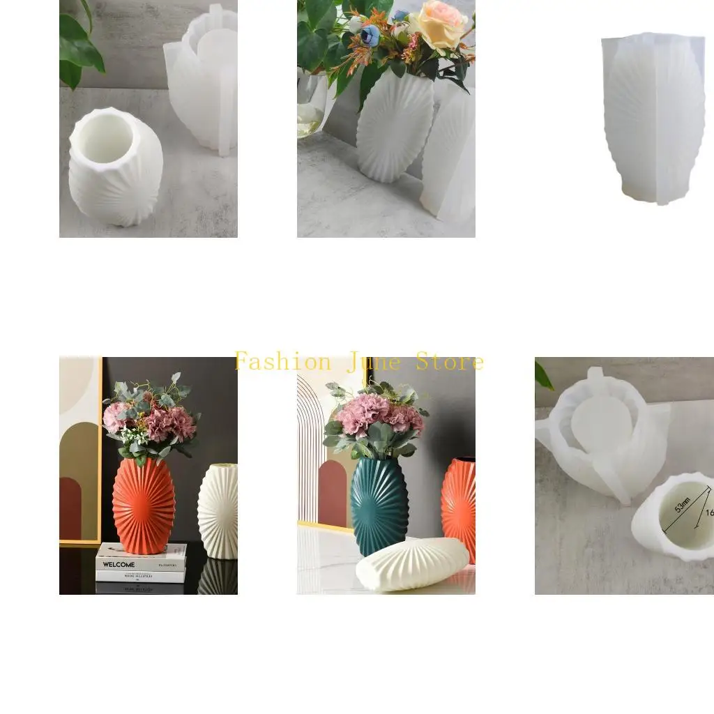 

N5KA Trinket Container Cup Holder Silicone Mold Ruffle Pattern Storage Bottle Mold