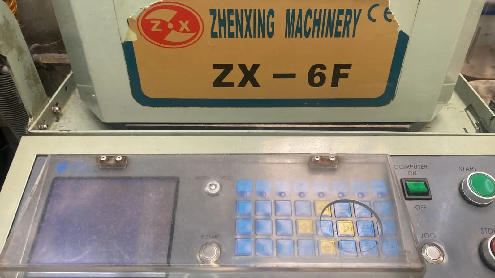 ZHENXING – Machine à chaussettes ZX-6F, affichage d'utilisation 320240A