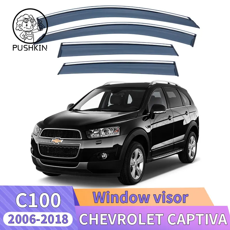 Window Visor For Chevrolet Captiva C100 2006 2007 2008 2009 2010 2011 2013 2014 2015 2016 2017 2018 2019 Car Sun Rain Deflector