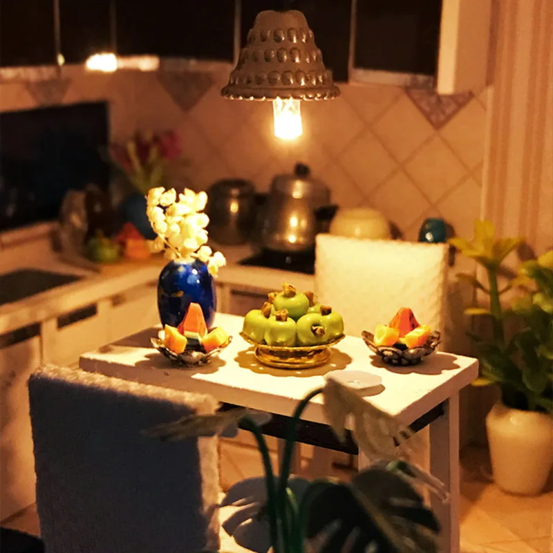 جديد 2025 الحديثة الأوروبية لتقوم بها بنفسك بيوت الدمية فلورنسا فيلا أطقم منمذجة التعليمية الإبداعية اليد الجمعية لعبة الحرفية ديكور المنزل #5