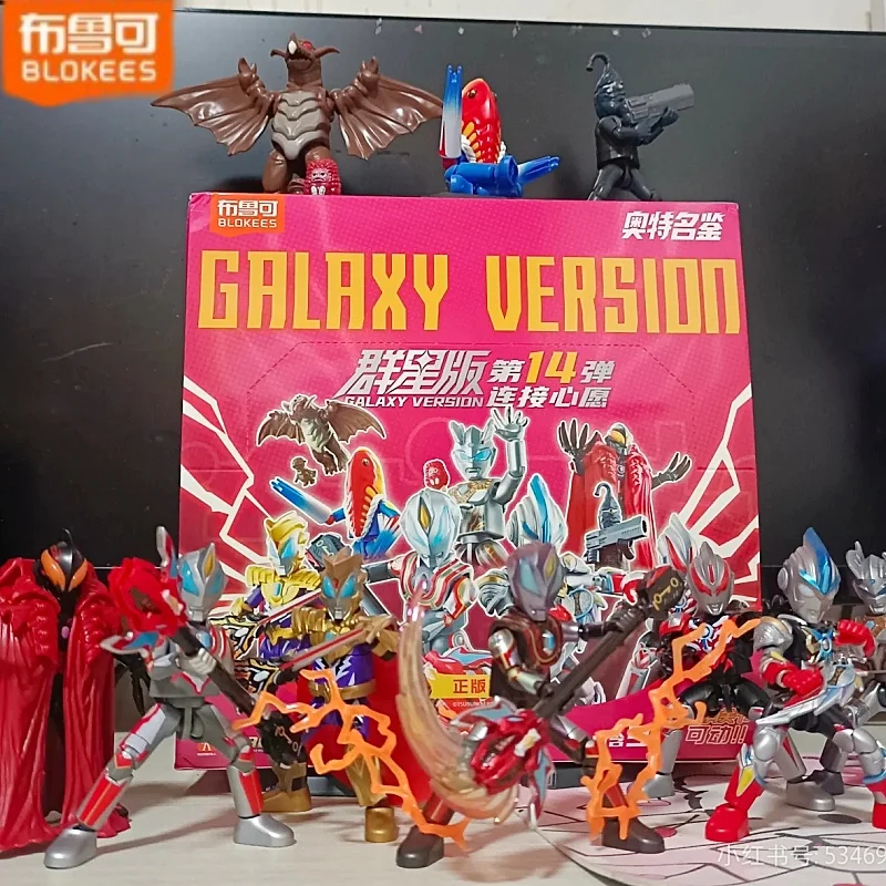 

Коллекционная игрушка Blokees Ultraman Galaxy Version 14, слепая коробка с мобильной сборкой, Geed Orb Zero Belial Zandrias Metron