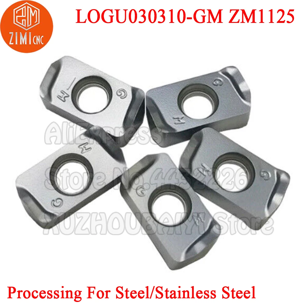 LOGU030310-GM ZM1125 LOGU030310 GM LOGU 030310 GM Nhanh Thức Ăn 2 Mặt Carbide Xay Miếng Dụng Cụ Quay Rau Cho MFH Dao Cắt