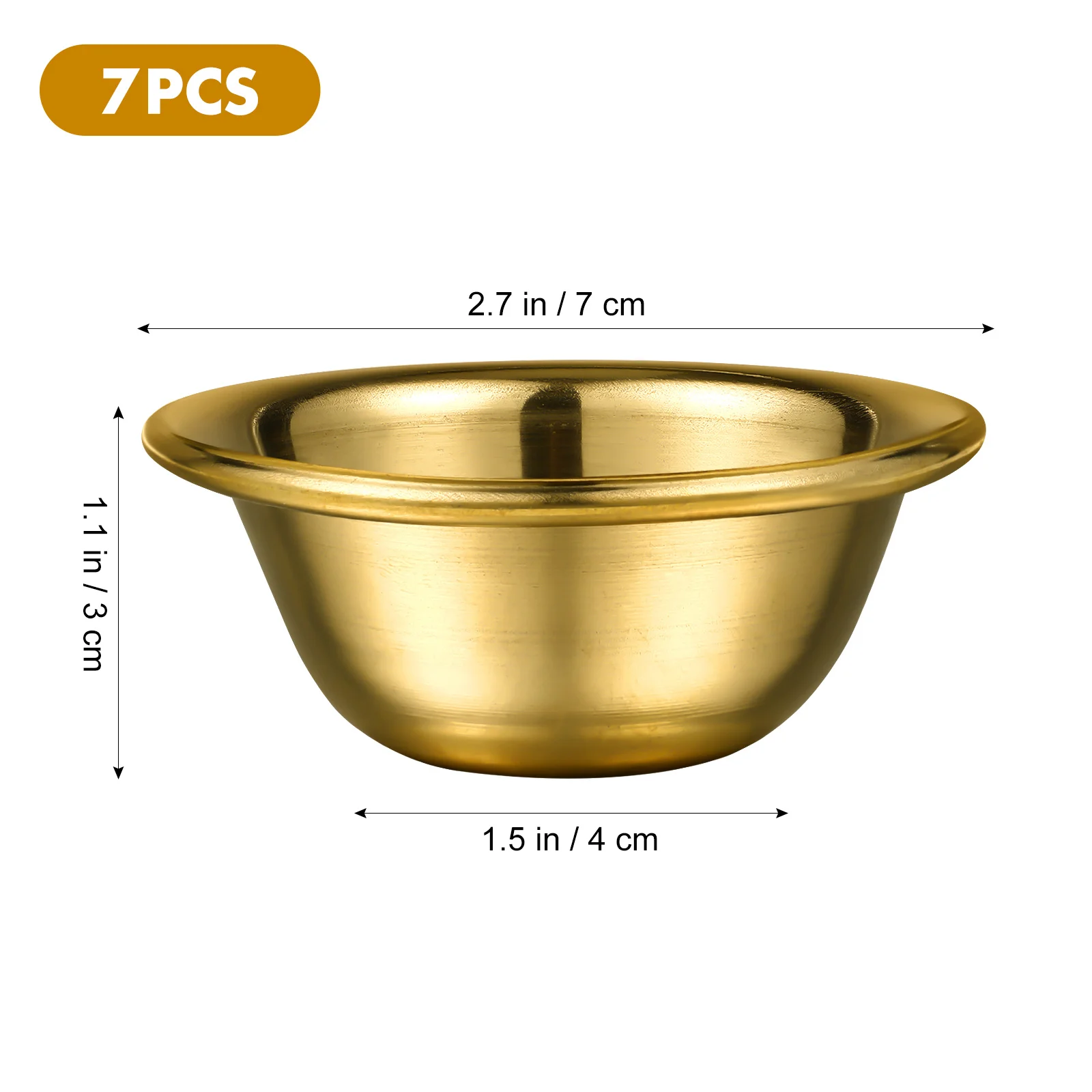 

7pcs Buddhist Offering Cups Smooth No Burrs For Home Temple Use Cups Kitchen Glassware Storage Accessories