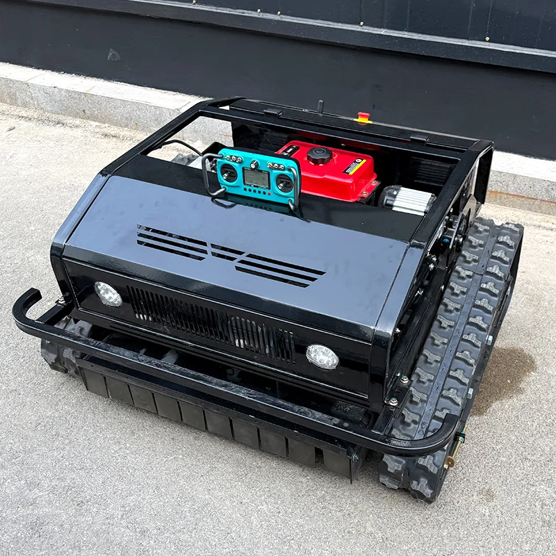 customized CE EPA Approved All Terrain Grass Cutting Machine Agriculture Rubber Tracks Remote Control Robot Lawn Mower