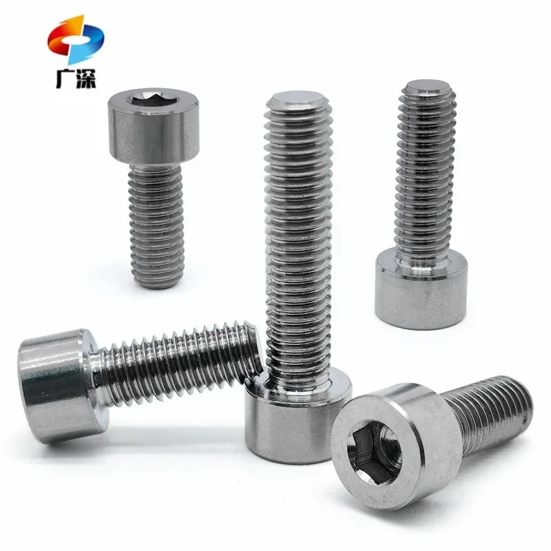 1 PC  M2 M2.5 M3 M4 M5 M8 M10 M12 M14 M16 TC4 GR5 Titanium alloy Hex Aleen Socket Cap Head Screw Bolts DIY