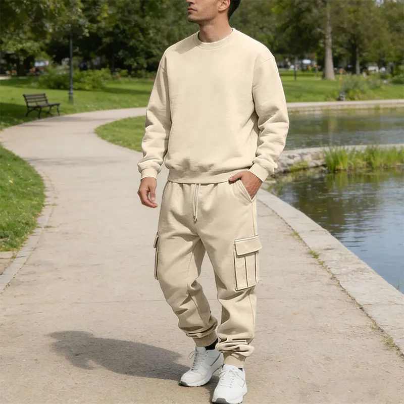 

Мужской комплект: худи и джоггеры, весна-осень, повседневный спортивный костюм, пуловер с длинным рукавом и брюки, для активного отдыха