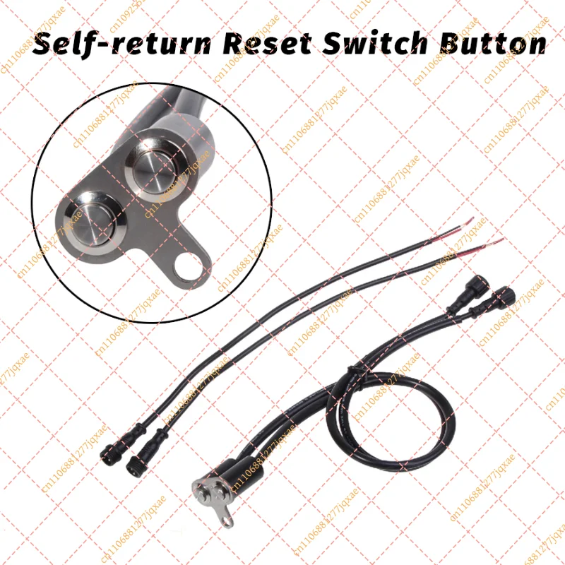 Universal Motorcycle Dual Button Handlebar Switch Self-return Reset Button Waterproof Aluminum Alloy