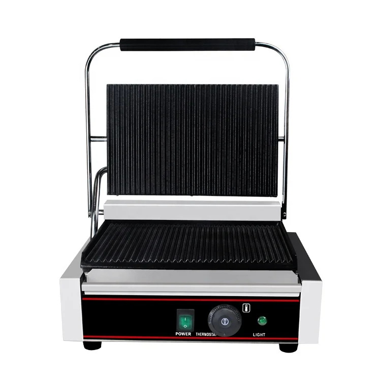 Stainless steel cast iron interlayer, contact grill
