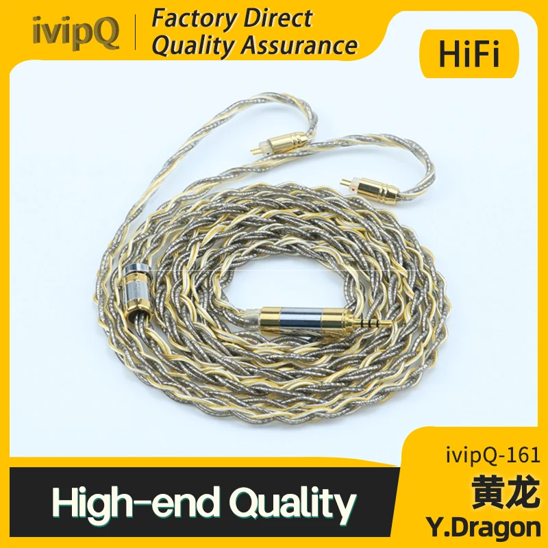 Ivipq multielement conductors zlato stříbro palladium in-ea sluchátko aktualizovat kabel 2.5/3.5/4.4mm MMCX/2PIN0.78/IE900 vyvážené drát