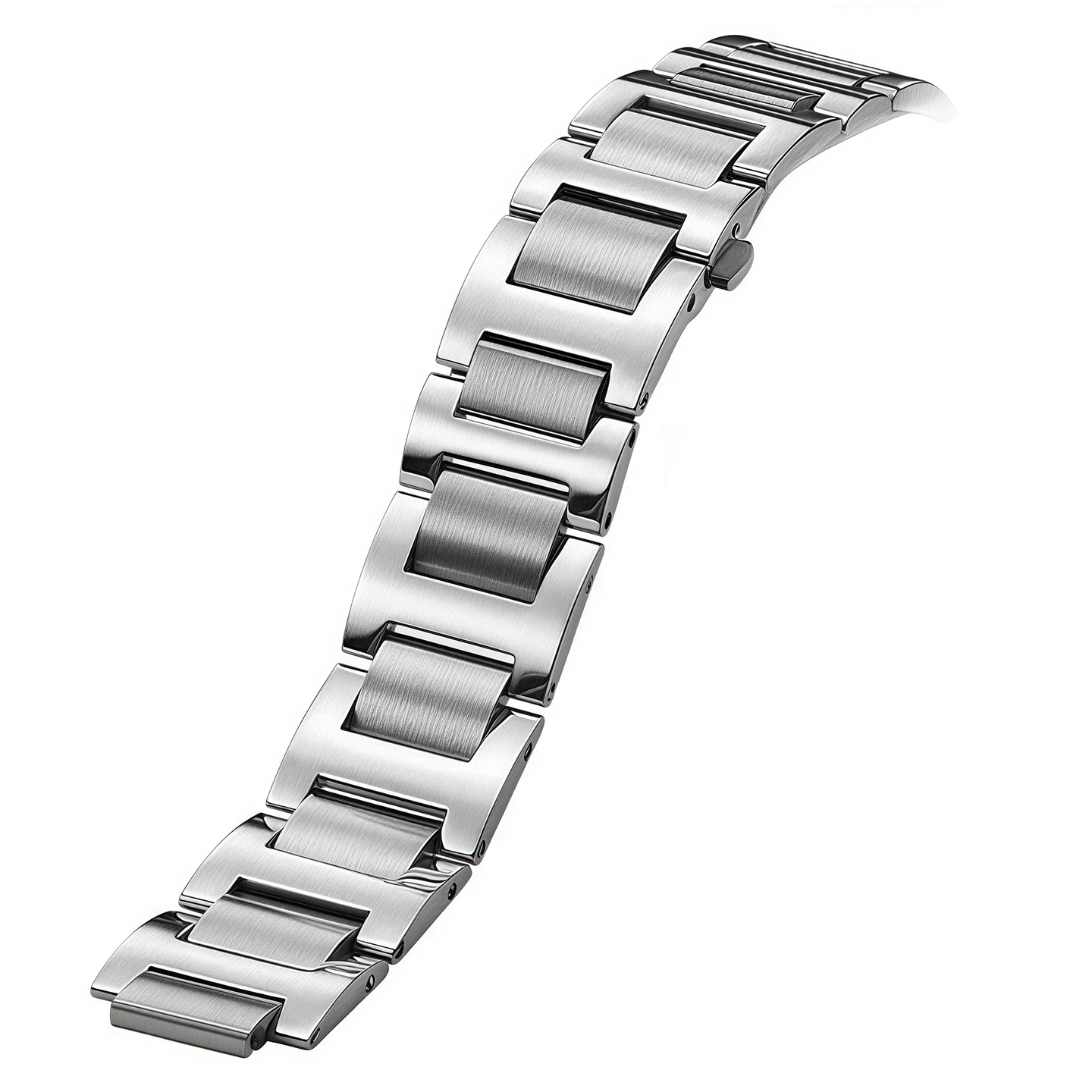 Convex unisex Stainless steel Watchband For Cartier Blue Balloon series 14-8mm 16-8mm 18-11mm 20-12mm 22-14mm Metal strap