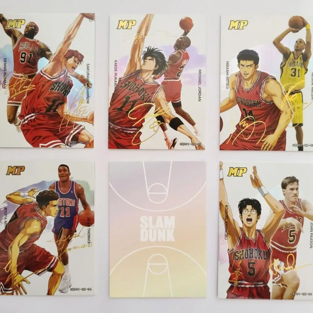 Anime SLAM DUNK MP series Sakuragi Hanamichi Rukawa Kaede Miyagi Ryota character collection card Two-dimensional peripheral