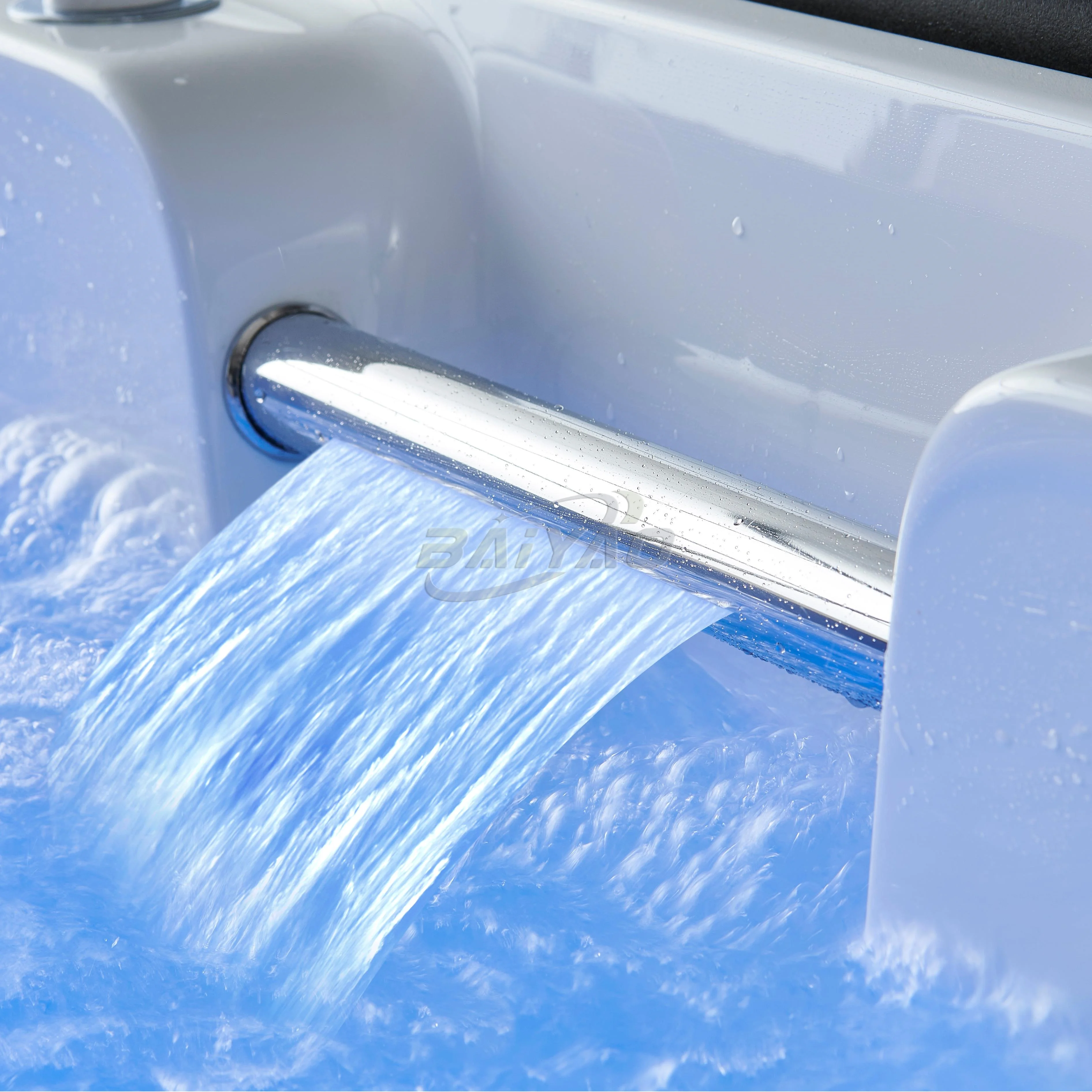 Nowoczesna Akrylowa Wanna Spa z Masażem, Podświetleniem LED, Furtkami Surfingowymi, Hydromasażem, Jacuzzi do Wanny, Wewnętrzna Szklana Jacuzzi dla Dwóch Osób