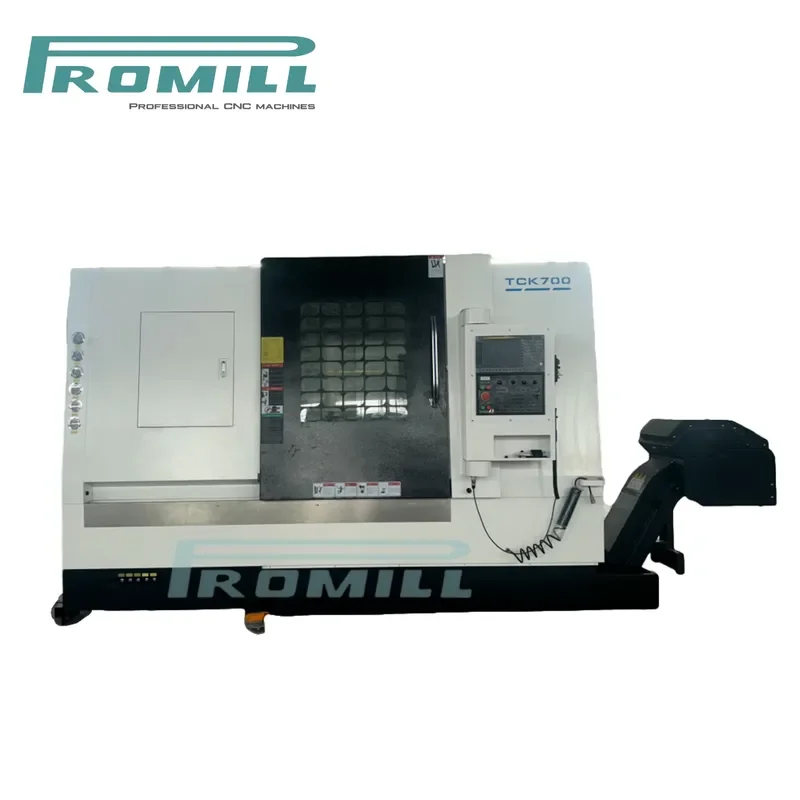 HCY PROMILL Horizontal Metal Lathe TCK700 CNC Slant Bed Lathe // Control