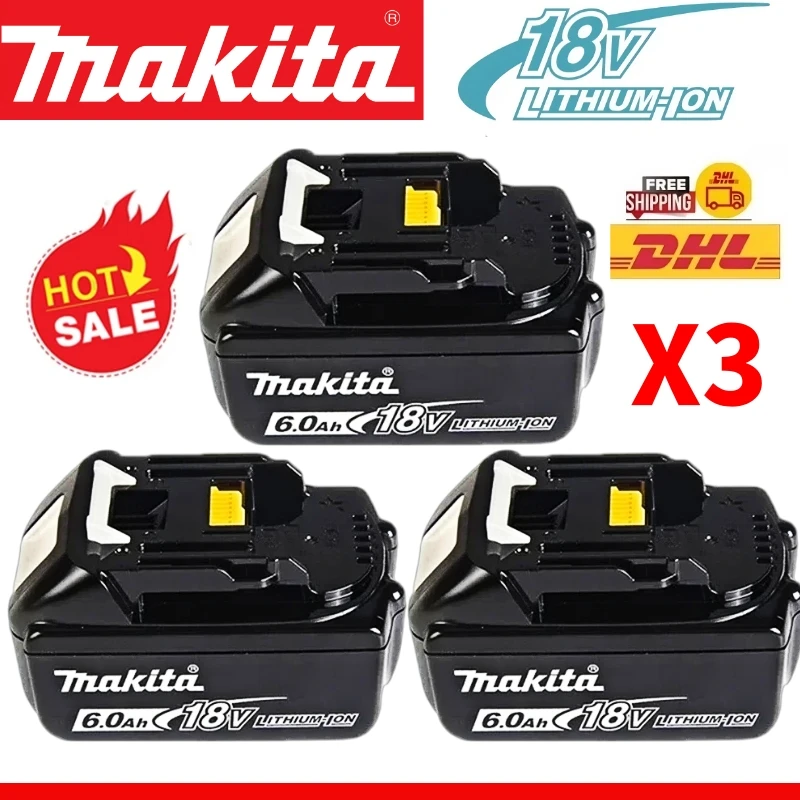 

High Efficiency 18V Makita 6Ah/5Ah Battery BL1840 BL1830B BL1850B BL1850 BL1860 BL1815 Replacement Lithium Battery