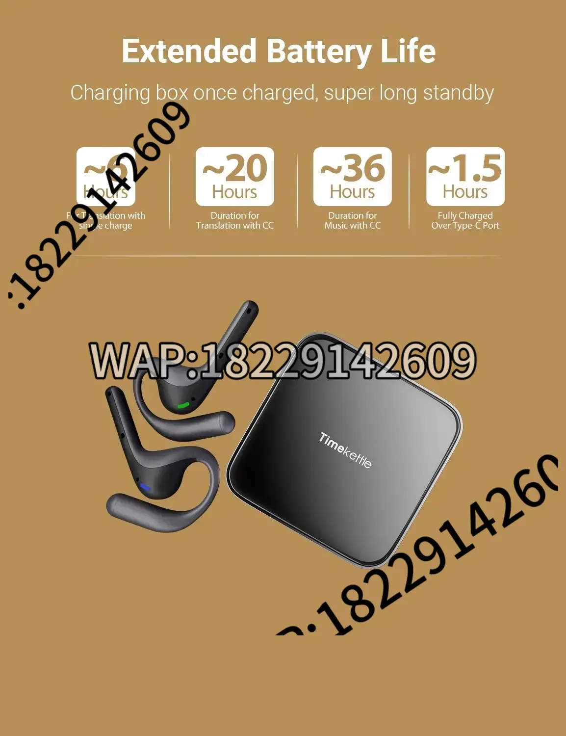 Timekettle W4 Pro AI Interpreter Translation Earbuds Bidirection Simultaneous Smart Translator Headset Device Travel Meeting