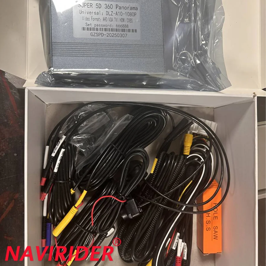 Navirider 360 درجة نظام ركن السيارة كاميرا Dvr السيارات ثلاثية الأبعاد HD 1080P مسجل قيادة رؤية بانورامية 220 درجة زاوية واسعة كبيرة