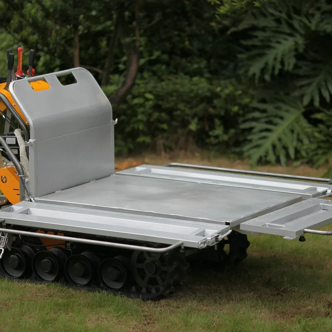 - Mini dumper cingolato con caricamento automatico in Cina, dumper in gomma da 500 kg, 800 kg, 1000 kg