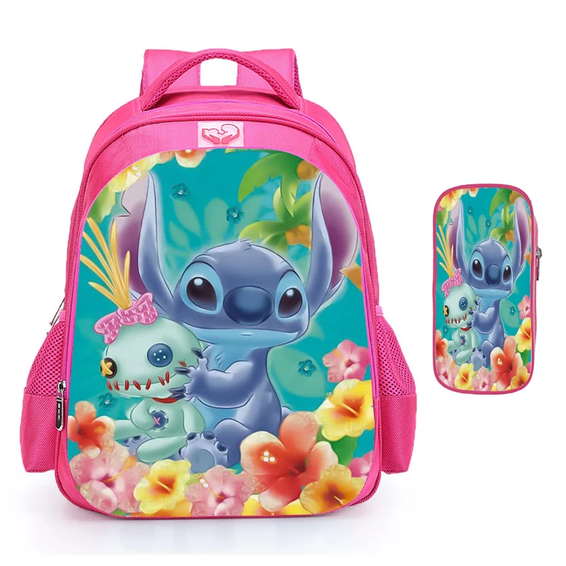 Lilo & Stitch Schooltassen Orthopedische Basisschooltassen Voor Meisjes Jongens Rangen 1-3-6 Kindercapaciteit Mochila