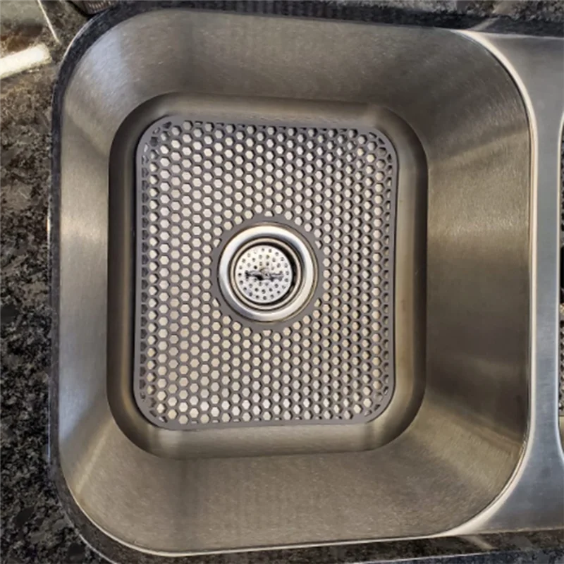 

AS94-силиконовый коврик для раковины, комплект из 2 защитных ковриков для кухонной мойки, складной нескользящий термостойкий коврик для раковины