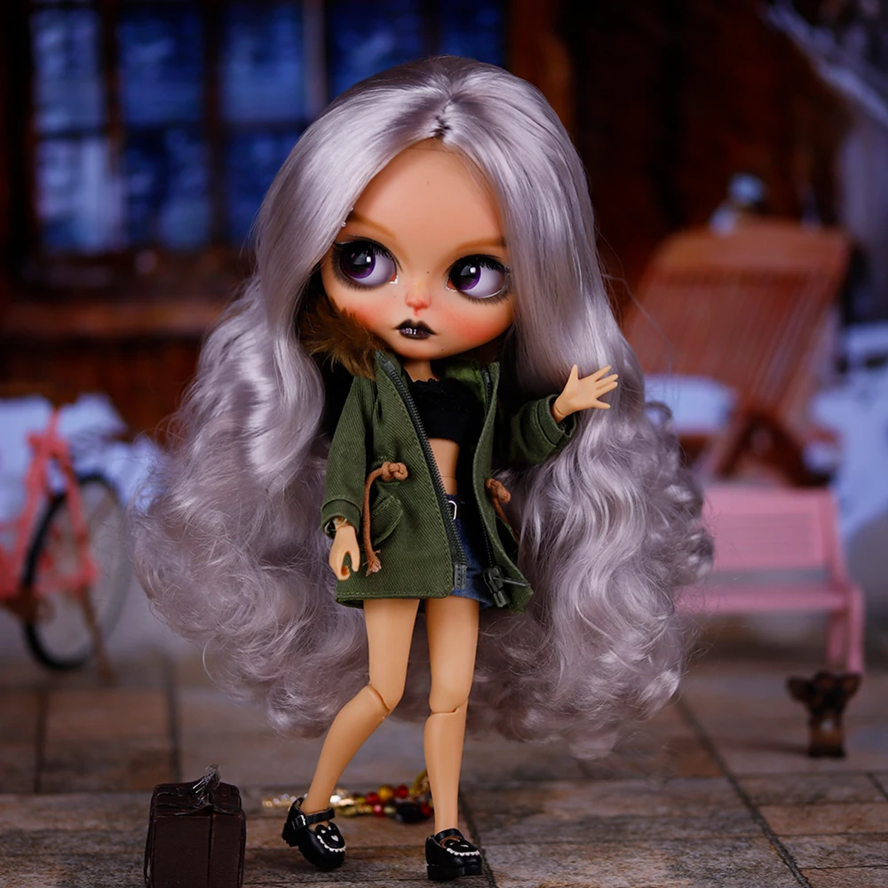 ICY DBS Blyth 1/6 Lalka Ręcznie Malowany Zestaw Lalka Opalona Skóra Długie Rzęsy Zasypiające Oczy Zestaw SD