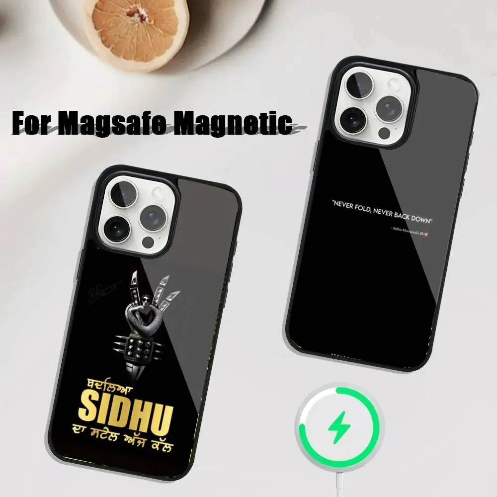 

Sidhu Moose Wala Phone Case For iPhone 16,15,14,13,12,11,Plus,Pro,Max Mini Magsafe Magnetic Wireless Charging