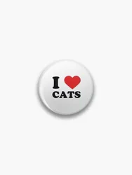 i love cats Pin Buttons Brooches Pin Jewelry Accessory Customize Brooch Fashion Lapel Badges