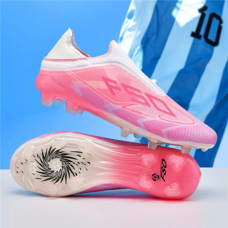 Neue Fußballschuhe für Herren, Sportschuhe, ultraleichte Outdoor-Fußballschuhe, Futsal, rutschfest, hochwertig, hoher Knöchelschutz, atmungsaktiv, für Wettkämpfe geeignet. – Detail 3